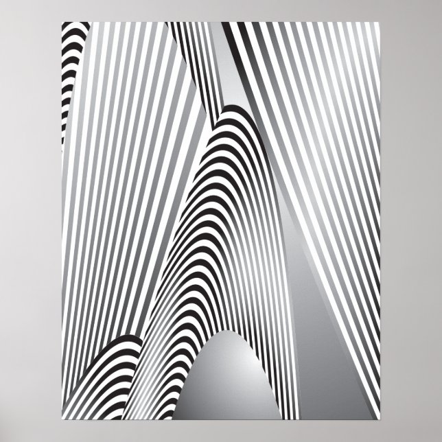 Póster Creación de patrones abstractos 3 (Frente)