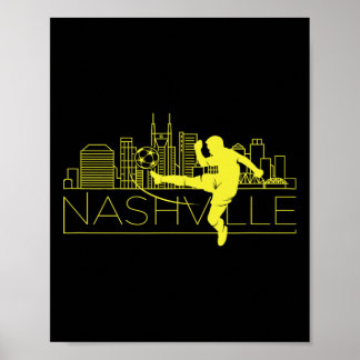 Póster Creaciones Cheek Nashville Soccer City Mls , Hombr