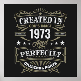 Póster Creado en la imagen personalizada de Dios