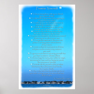 Póster Creado optimista de cielo iluminado por luna