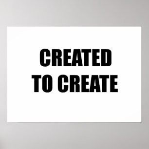 Póster Creado para crear
