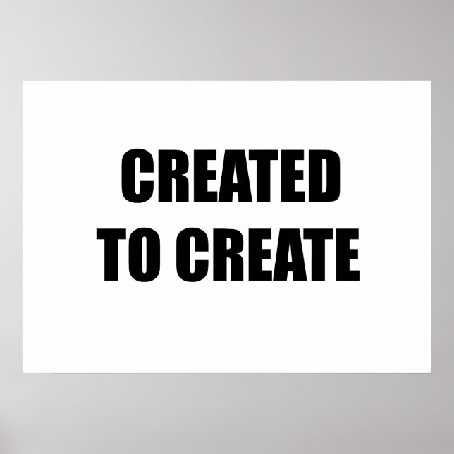 Póster Creado para crear (Frente)