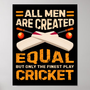 Póster Creado para jugar cricket - Buena cita de cricket