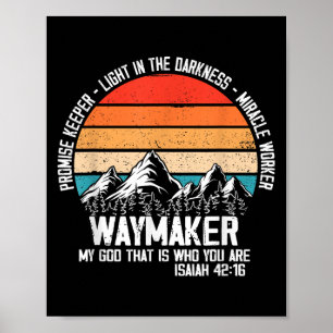 Póster Creador de caminos Mi Dios Quién eres tú Verso de 