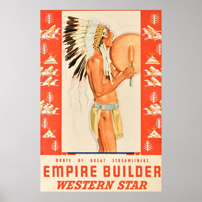 Póster Creador del Imperio - Western Star - Viajes Antigu (Frente)