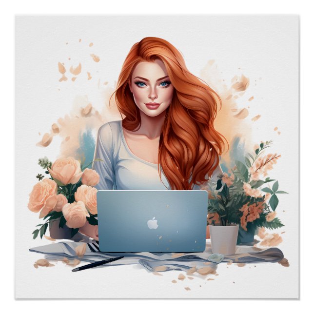 Póster Creadora de influencias de mujeres norteamericanas (Anverso)