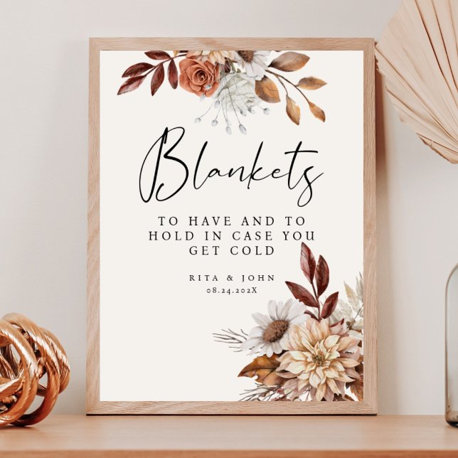 Póster Cream Boho Boda Para Tomar Y Tomar Rótulo (Subido por el creador)