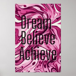 Póster Créante en ti mismo: Palabras auto-motivacionales: