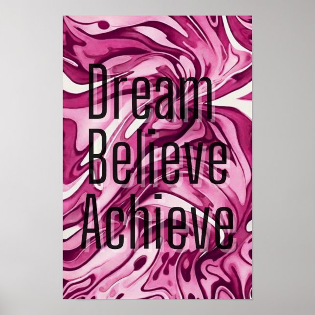 Póster Créante en ti mismo: Palabras auto-motivacionales: (Frente)