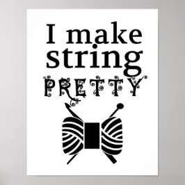 Póster Crear Bonito de cuerdas - Yarn & Crafts