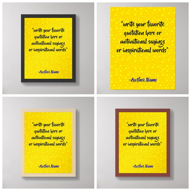 Póster Crear cita de lujo en negro y dorado (Luxe Inspirational Quote)