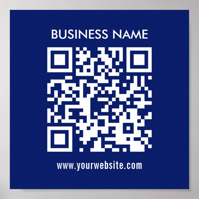 Póster Crear código QR instantáneamente | Diseño sencillo (Frente)