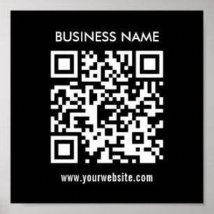 Póster Crear código QR instantáneamente Diseño sencillo