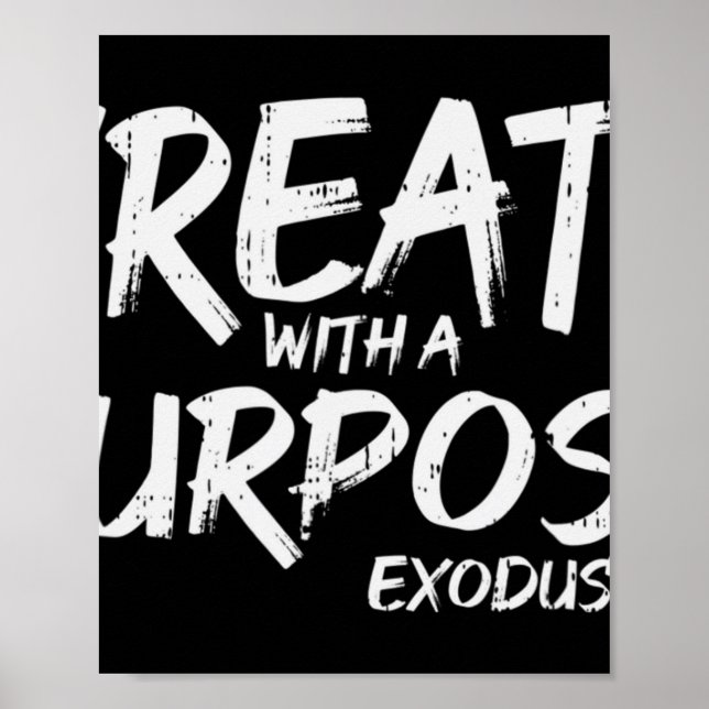 Póster Crear con propósito Biblia Dios Jesús Chris Religi (Frente)