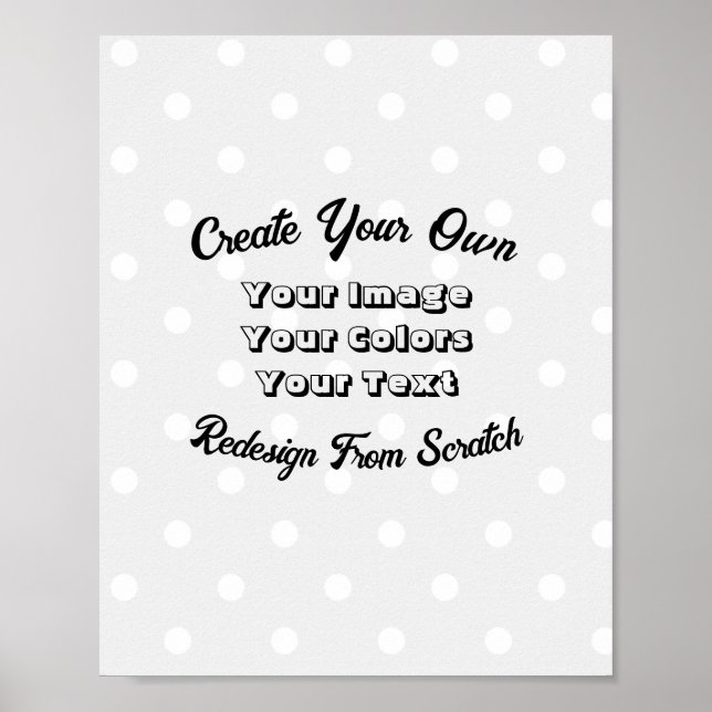 Póster Crear el propio (Frente)