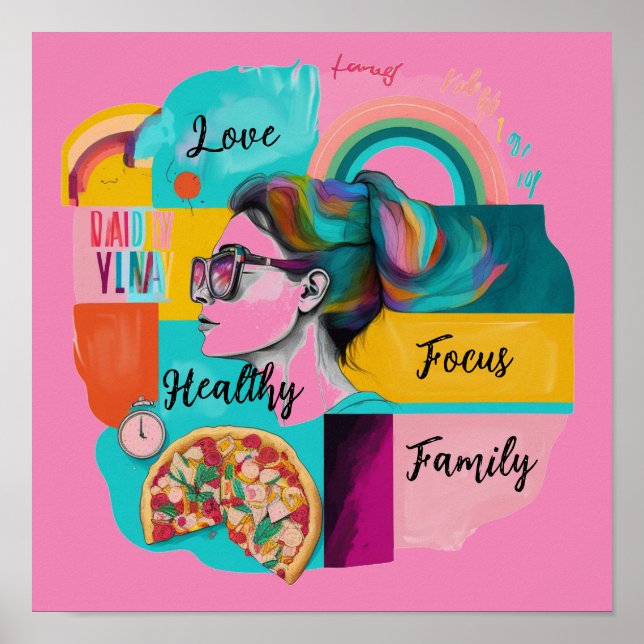 Póster Crear mi vida de sueño: un tablero de visión para  (Frente)