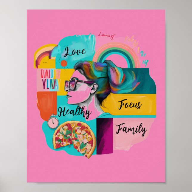 Póster Crear mi vida de sueño: un tablero de visión para  (Frente)