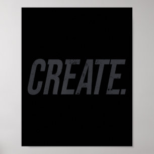 Póster Crear Motivación De Camisas Para Objetivos De Vida