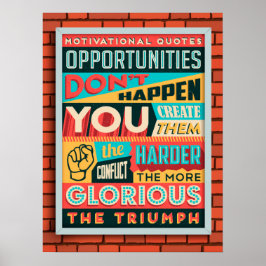 Póster Crear oportunidades