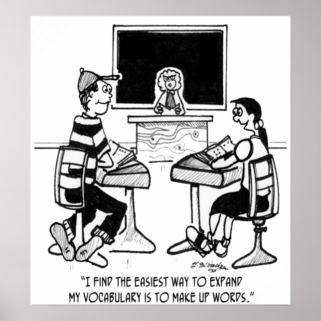 Póster Crear palabras para expandir el vocabulario (Frente)
