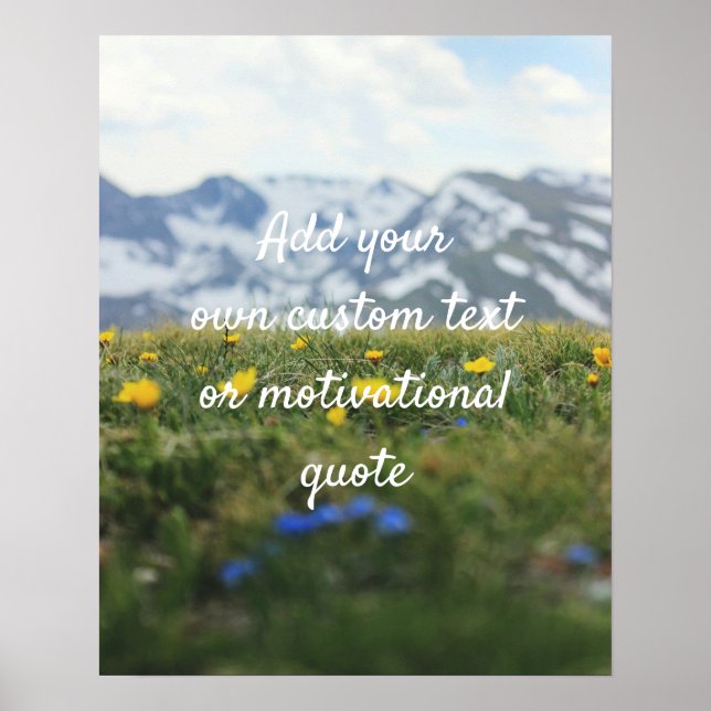 Póster Crear Poster de presupuesto Personalizado - Flores (Frente)