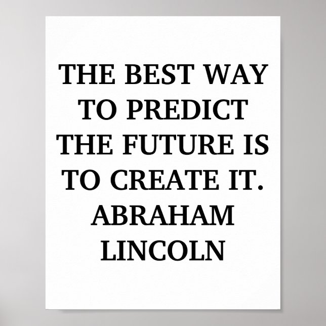 Póster Crear su futuro poster (Frente)