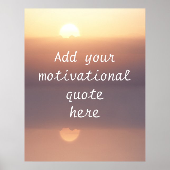 Póster Crear su propia cita motivadora (Frente)