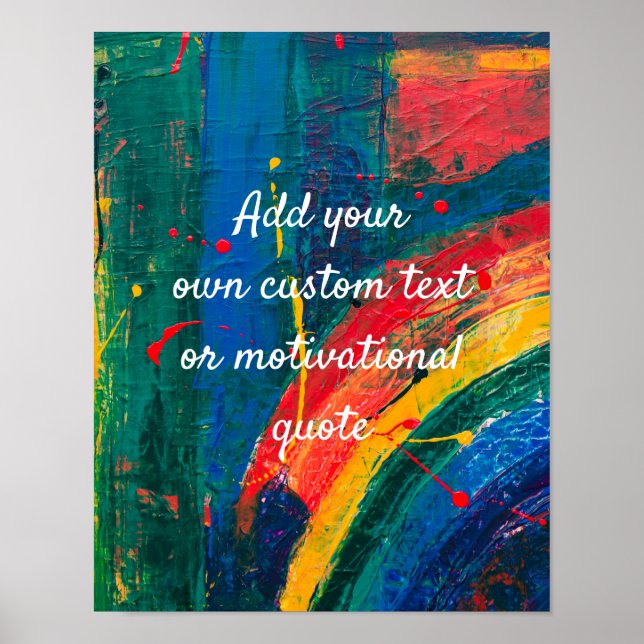 Póster Crear su propia cita Personalizado Poster Pintura  (Frente)