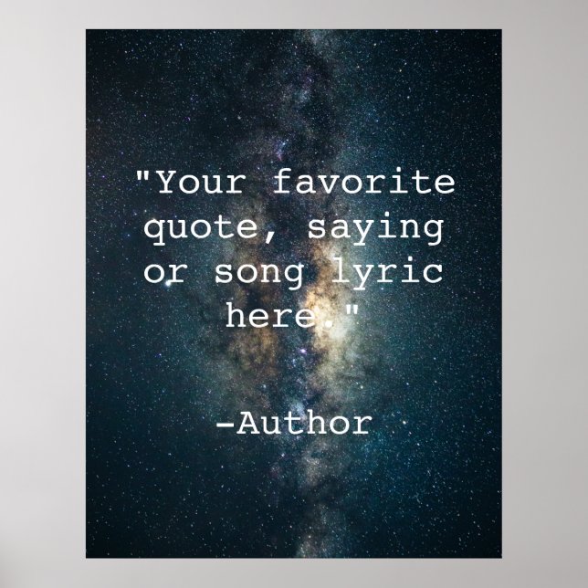 Póster Crear su propia cotización (Frente)