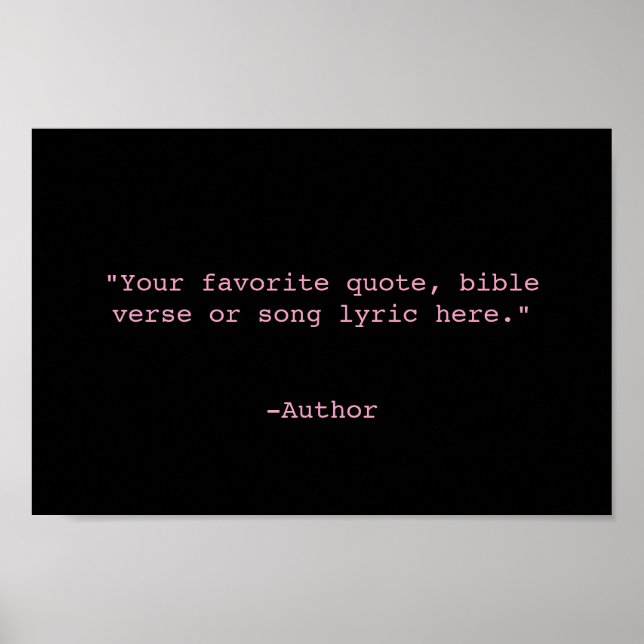 Póster Crear su propia cotización (Frente)