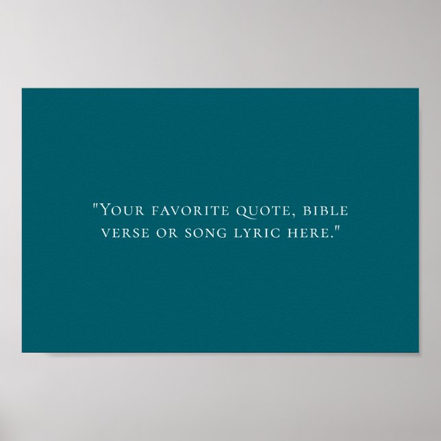 Póster Crear su propia cotización (Frente)