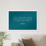 Póster Crear su propia cotización<br><div class="desc">Crea tu propio arte de pared poster de cita personalizado. Incluye tipografía minimalista de máquina de escribir.</div>