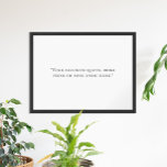 Póster Crear su propia cotización<br><div class="desc">Crea tu propio arte de pared poster de cita personalizado. Caracteriza la tipografía minimalista.</div>