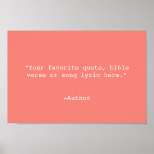 Póster Crear su propia cotización