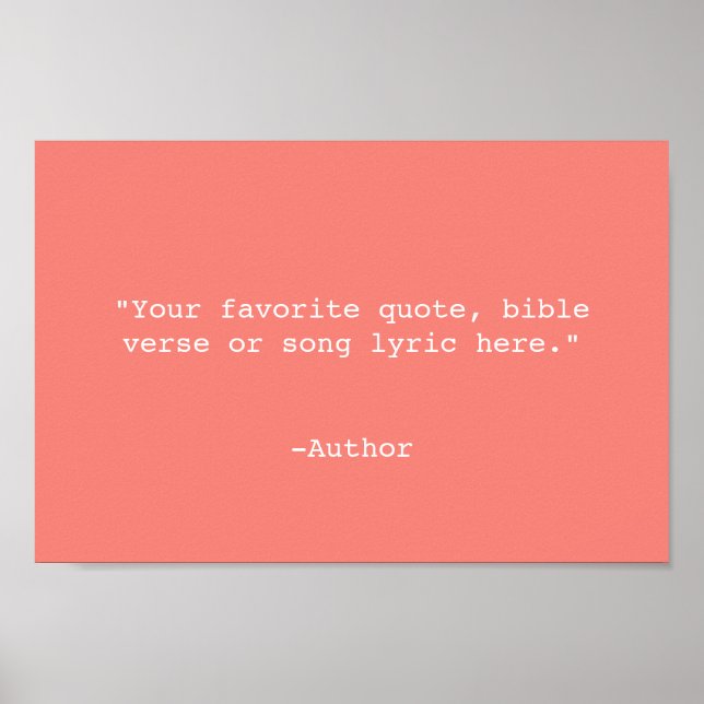 Póster Crear su propia cotización (Frente)