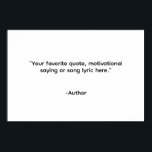 Póster Crear su propia cotización<br><div class="desc">Crea tu propio arte de pared poster de cita personalizado. Caracteriza la tipografía minimalista.</div>