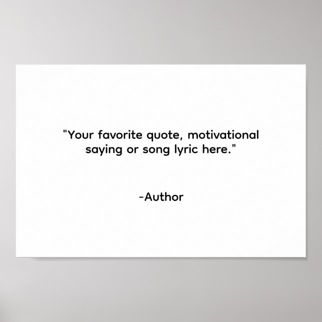 Póster Crear su propia cotización (Frente)