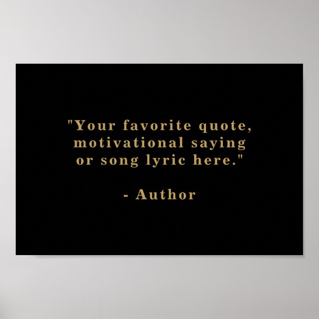 Póster Crear su propia cotización (Frente)