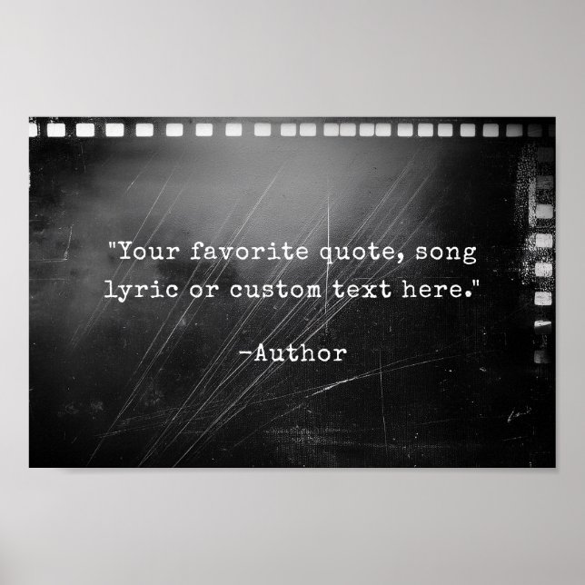 Póster Crear su propia cotización personalizada (Frente)