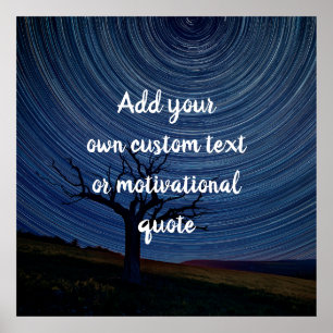 Póster Crear su propia cotización Personalizado - Starry 