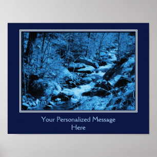 Póster Crear su propia cotización Rushing Brook Personali