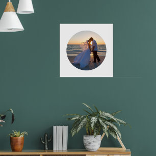 Póster Crear su propia forma de círculo Boda foto