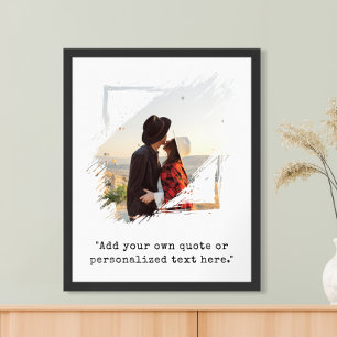 Póster Crear su propia foto de cita Personalizado