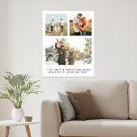 Póster Crear su propia foto y presupuesto personalizada 3<br><div class="desc">Crea tu propia foto personalizado y cita arte de pared poster. Incluye tres de tus fotos y texto personalizado en la tipografía minimalista de máquina de escribir.</div>