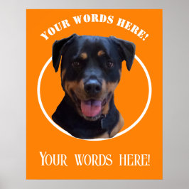 Póster Crear su propia foto y texto