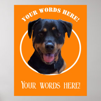 Póster Crear su propia foto y texto