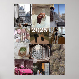 Póster Crear su propia Manifestación de Vision Board 2025