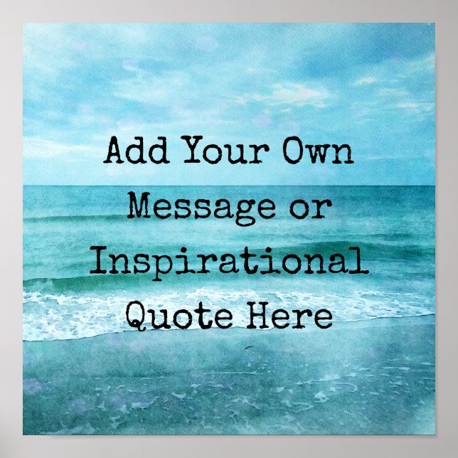 Póster Crear su propia oferta Inspiradora motivacional (Frente)