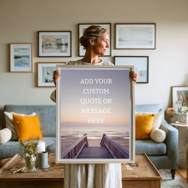 Póster Crear su propia oferta motivacional - Ocean Pier (Create Your Own Motivational Quote - Ocean Pier Poster)