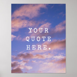 Póster Crear su propia oferta Personalizado Sunset